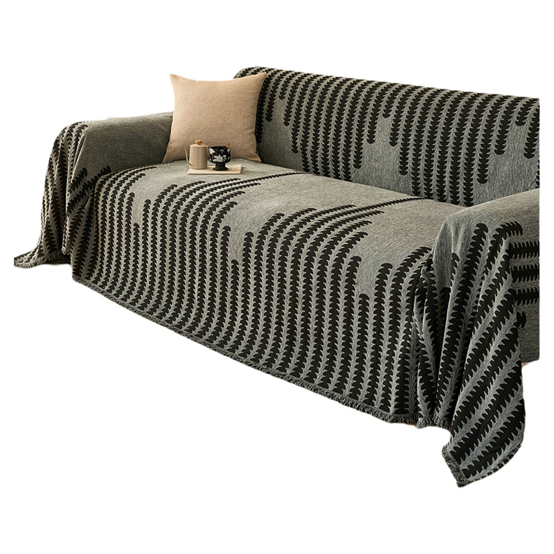 Sofá cubierta 2024 nuevo cuatro estaciones general de toda la tela de sofá tela de cojín antideslizante lujosa manta de alto nivel