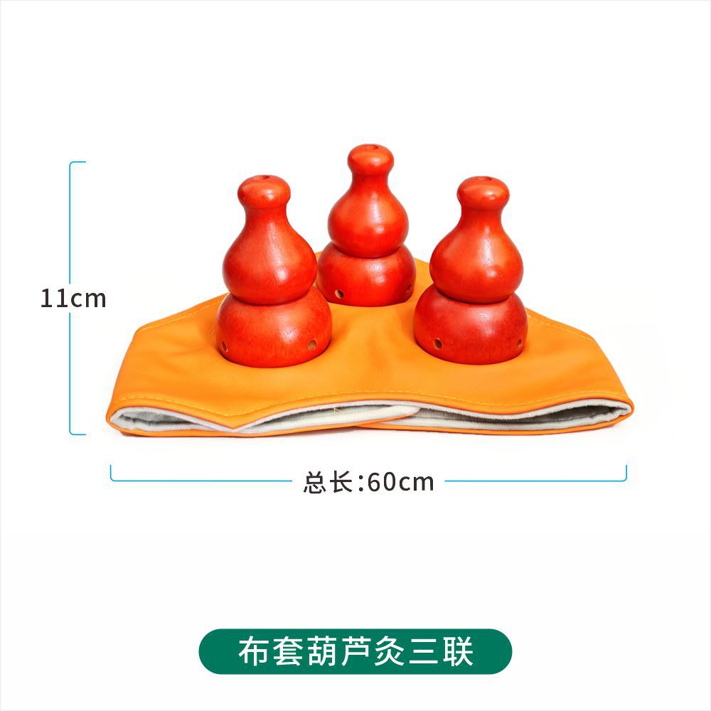Moxa Stick Set for Gourd Moxibustion Box Ai Zhu Cervical Knee Navel Warming Tool in use