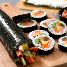 寿司海苔紫菜专用材料食材包饭大片做寿司紫菜片竹帘工具套装全套