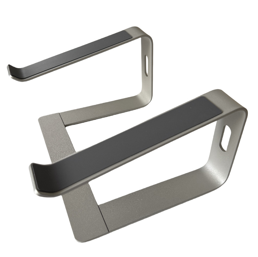 Soporte para computadora portátil con refrigeración, desmontable, portátil para viajes de negocios, soporte para computadora portátil de aleación de aluminio, soporte elevado