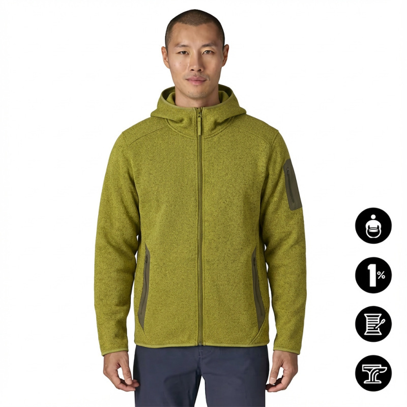 New Style Fleece-Lined High-End Version of the Covert Fleece Jacket for Couples, Outdoor Casual Warm and Soft Zip-Up Hooded Coat
