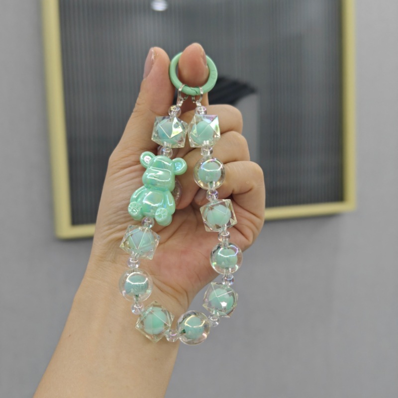 Chatter en vivo cuentas cadenas de teléfonos móviles llaveros bolsos de estudiantes llaves colgantes pequeños regalos al por mayor