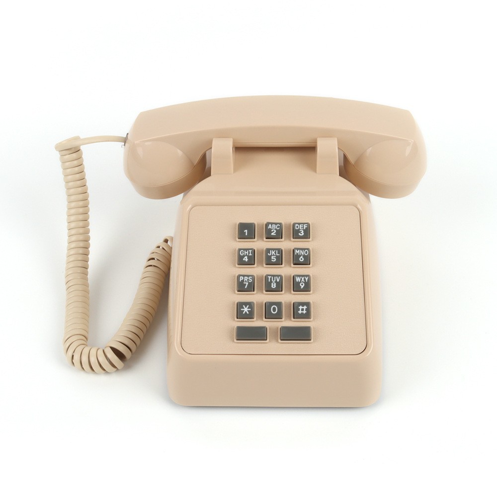 Teléfono retro transfronterizo, teléfono de botón, teléfono fijo, para habitación de huéspedes, oficina, teléfono móvil para el hogar, hotel, estilo antiguo