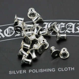 Piushuai Accessories for Men and Women Material S925 Sterling Silver Earrings Original Imported Ear Plugs Thai Silver Earrings Ear Plugs Wholesale