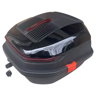 Motorcycle trunk large capacity tram Motorcycle trunk - black-large