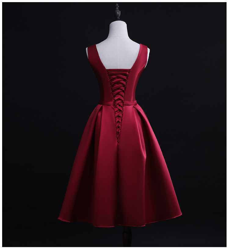 Evening Dress 2025 Spring New Women's Simple Medium Length Banquet Travel Photography Satin Studio White Dress_ecoleips.com