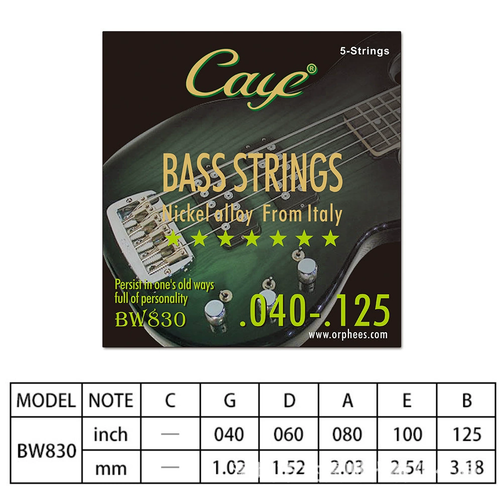 Базовые струны бас-гитары Caye 4 струны 5 струны 6 струны орфея bw730/830/930