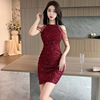 Light luxury， niche， high-end banquet style， small stature evening dress