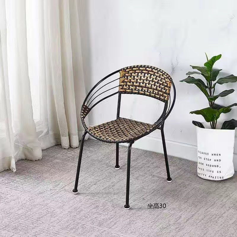 작은 2색 클래식 달 의자, 앉은 키 30cm, 단가