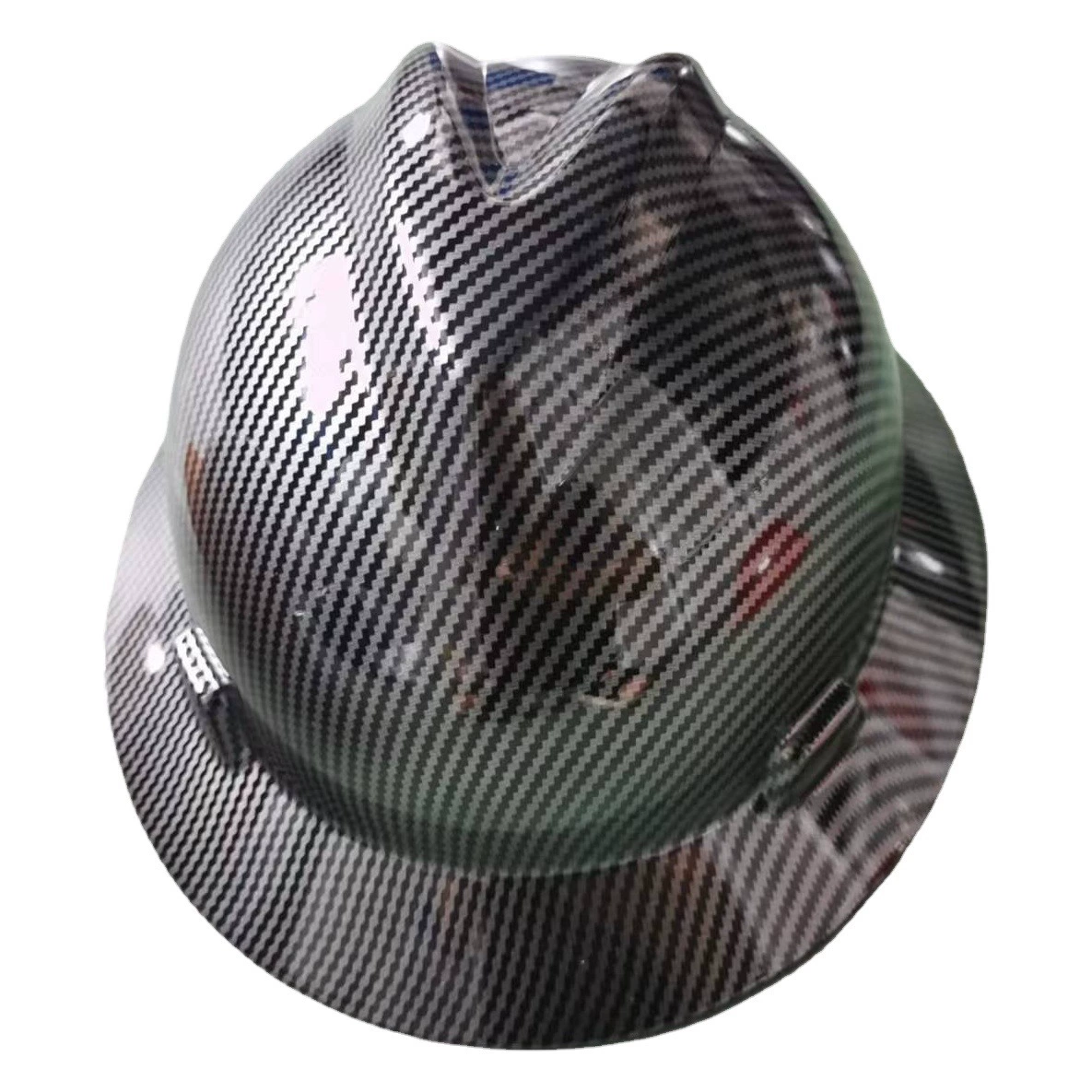 Шлем из углеродного волокна с широкими полями Защита от переноса воды Американский стандарт безопасности шлем широкая Боковая ручка Источник фабрика Шахта оптом