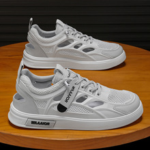 夏季男鞋新款透气镂空洞洞鞋子男潮流百搭小白鞋网鞋休闲板鞋布鞋