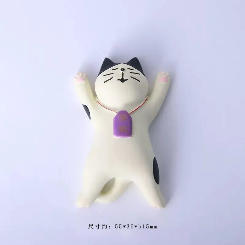 잠자는 고양이 냉장고 자석