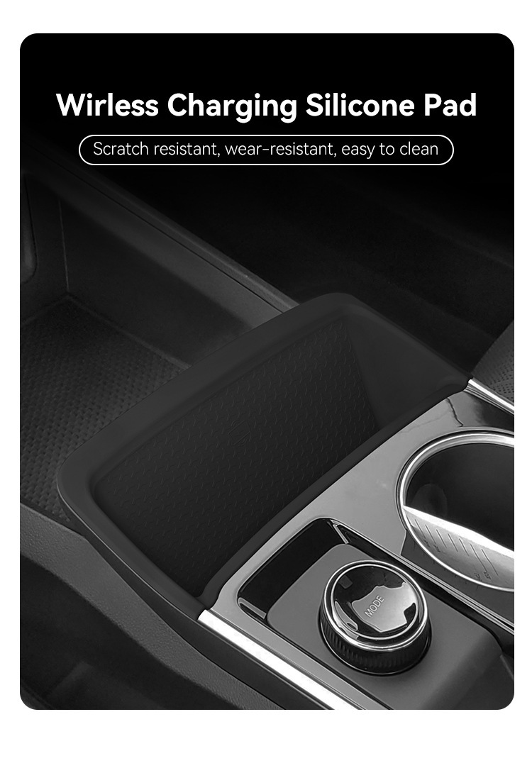 Suitable for 24 Chevrolet Equinox/Equinox Plus Wireless Charging Silicone Anti-Slip Mat Modification