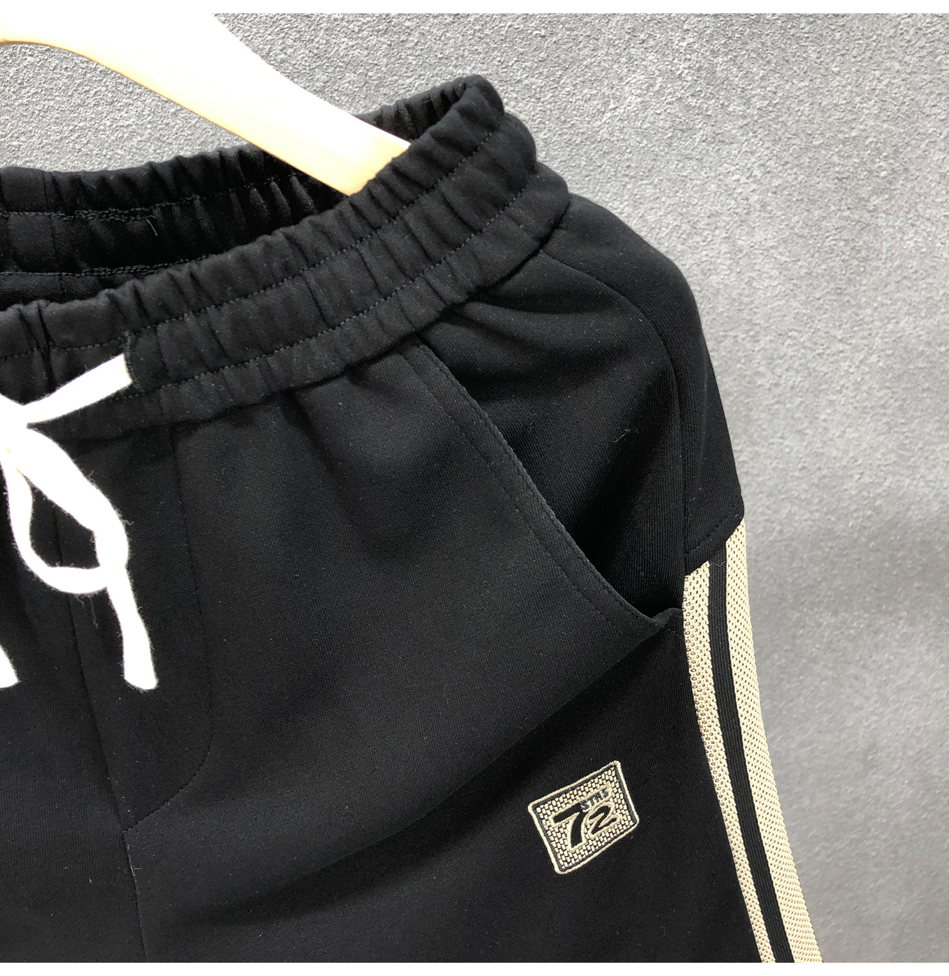 Men's Clothing Men's Black Casual Shorts Trendy Summer Five Point Pants Fashionable Outerwear Sports Style Casual Beach Sports Shorts_viptrois.com