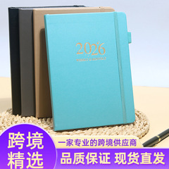 年日程本新款计划本绑带周记本笔记本A5周记本皮面日历本