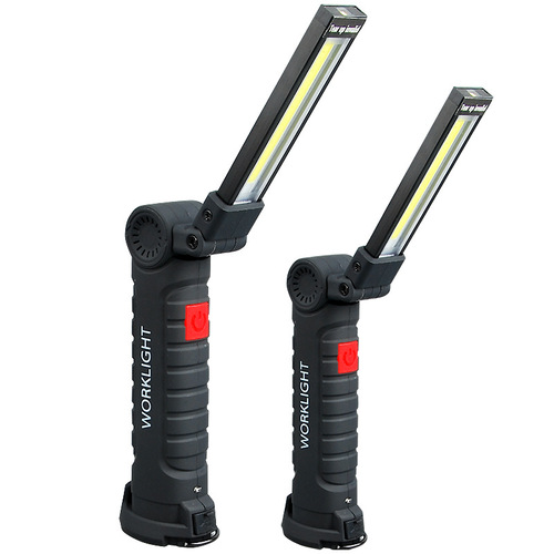 Multifunctional rechargeable cob work light led inspection light folding car magnet flashlight repair outdoor tent light