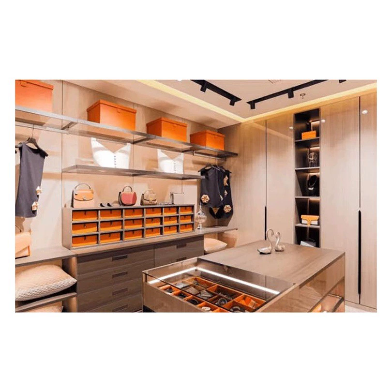 Небольшой открытый шкаф из алюминиевого сплава, простой настенный шкаф-гардероб, комбинированный шкаф для спальни и гардеробной.