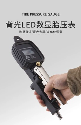 Высокоточный цифровой монитор давления в шинах трансграничный электронный манометр в шинах надувной манометр в шинах пневматический пистолет