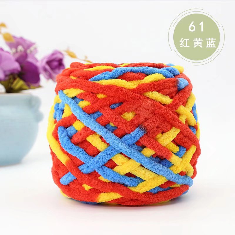 Tira de hielo hilo de una sola hebra de lana gruesa aguja de palo de tejer manta zapatillas hilo bufanda sombrero bufanda hilo de algodón fábrica al por mayor