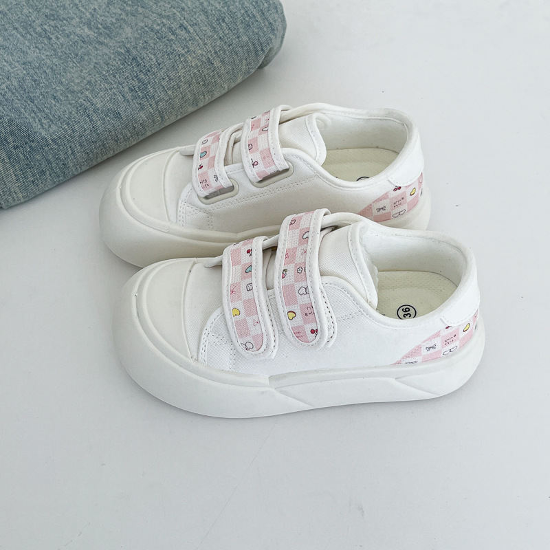 透气丑萌大头帆布鞋子女2025秋新款潮小众魔术贴懒人鞋子远波2010