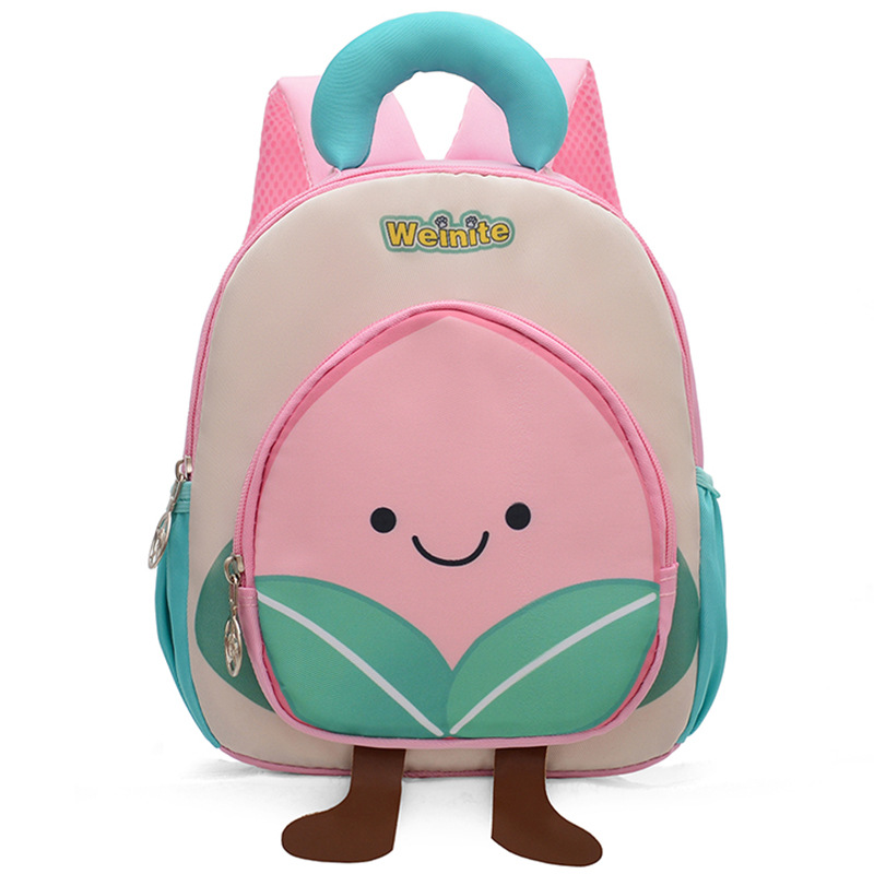 Nueva bolsa infantil de dibujos animados bolsa de frutas transpirable preescolar mochila de niños lindas niñas mochila de jardín de infantes luz