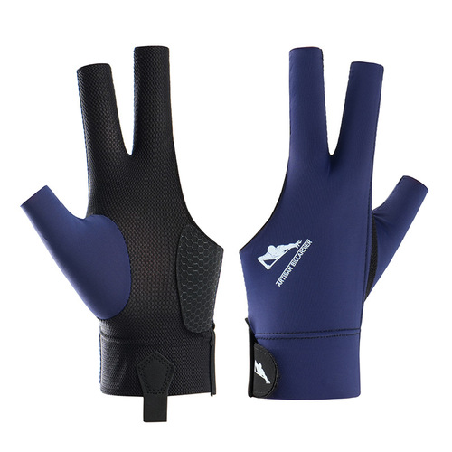 Professional Chinese 8 Ball Table Tennis Gloves for Both Hands, Durable 3-Finger Leak-Proof Non-Slip Breathable Snooker Competition Gloves Wholesale