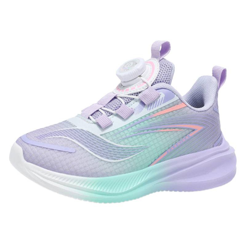 2025 nuevo otoño invierno zapatos de niñas conejo rojo 7 zapatos de correr para niños con suela suave botón giratorio zapatos deportivos de niñas ligeros