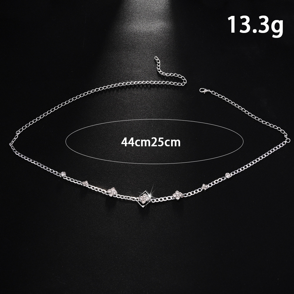 Amazon venta caliente flor frente cadena novia temperamento de alta gama rhinestone prisma cinta para el cabello accesorios de banquete headwear