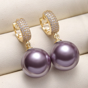 Pearl High-End Earrings for Women Sterling Silver Summer Hypoallergenic Earrings 2025 New Earrings for Wives