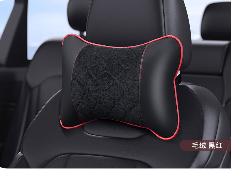 Car Seat Cushion Headrest, Breathable Mesh Neck Pillow, Car Cervical Pillow, Universal for All Seasons, Cross-Border Wholesale