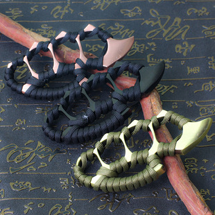 Thickened Tiger Tooth Fully Wrapped Zinc Alloy Self-Defense Legal Supplies Outdoor Emergency Equipment Palm Window Breaking Escape