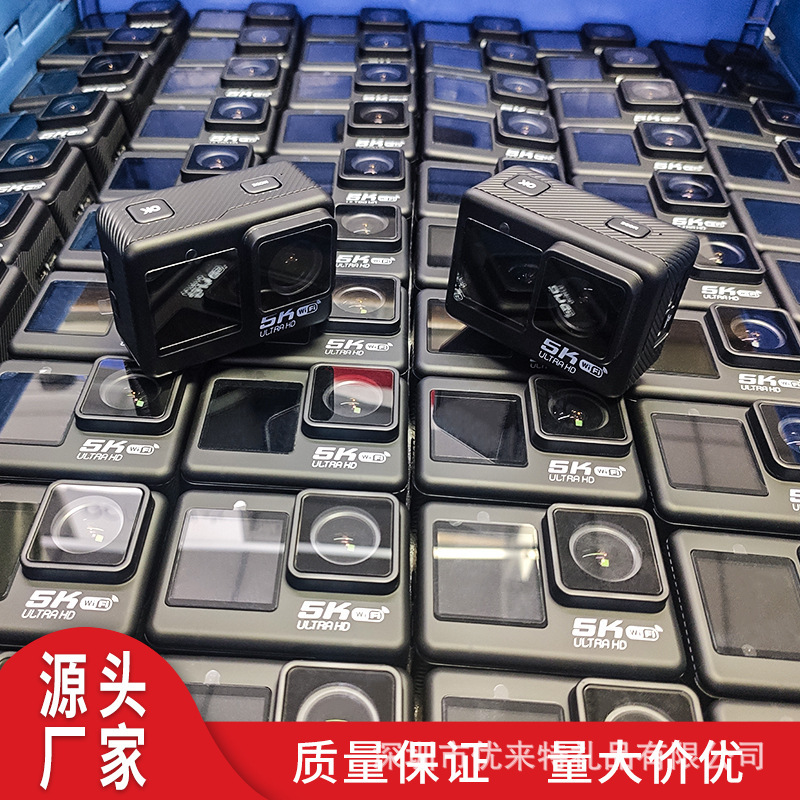 Cross-Border 5K Action Camera Hd Touch Dual-Screen Waterproof Remote Control Camera Sports Anti-Shake Camera Recording