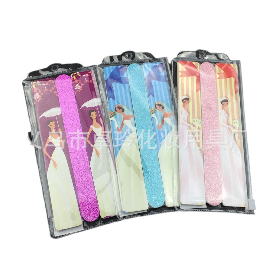 Herramientas de uñas traje de lijado al por mayor tira de esponja Archivo de uñas 7-piece set comercio exterior