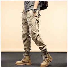 2025年夏アメリカンカーキワークウェアパンツメンズトレンディメンズカジュアルパンツルーズフィット