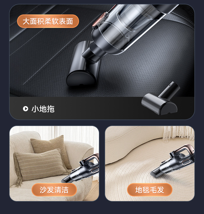 Wireless Car Vacuum Cleaner High Power Brushless Portable Charging Handheld Vacuum Cleaner Blow and Suction Dual Purpose Vacuum