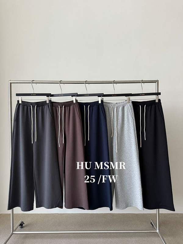 广州十三行HUMSMR秋上新爆款简约抽绳阔腿宽松百搭休闲裤D1809|undefined
