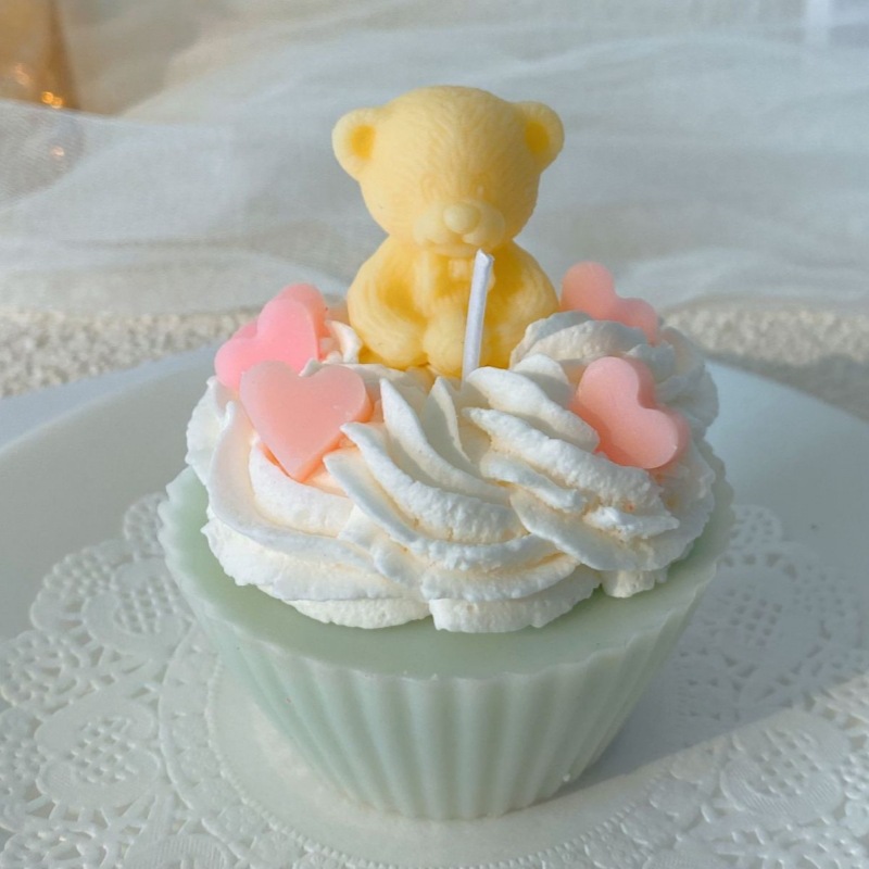 INS crema pastel de fresa aromaterapia vela galleta cumpleaños nicho avanzado regalo creativo romántico dormitorio caja de regalo