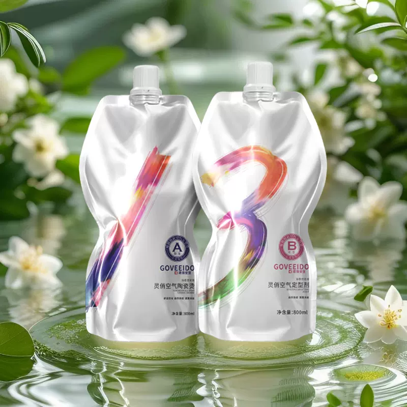 大容量1600ml直发膏离子烫发膏蛋白矫正软化剂陶瓷烫发廊批发款