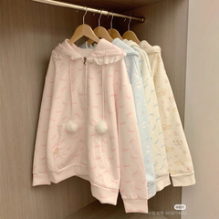 13ラインの秋と冬の新しい韓国スタイルのカジュアルルーズスウェットシャツ、新鮮で甘いコートブランドの婦人服卸売供給