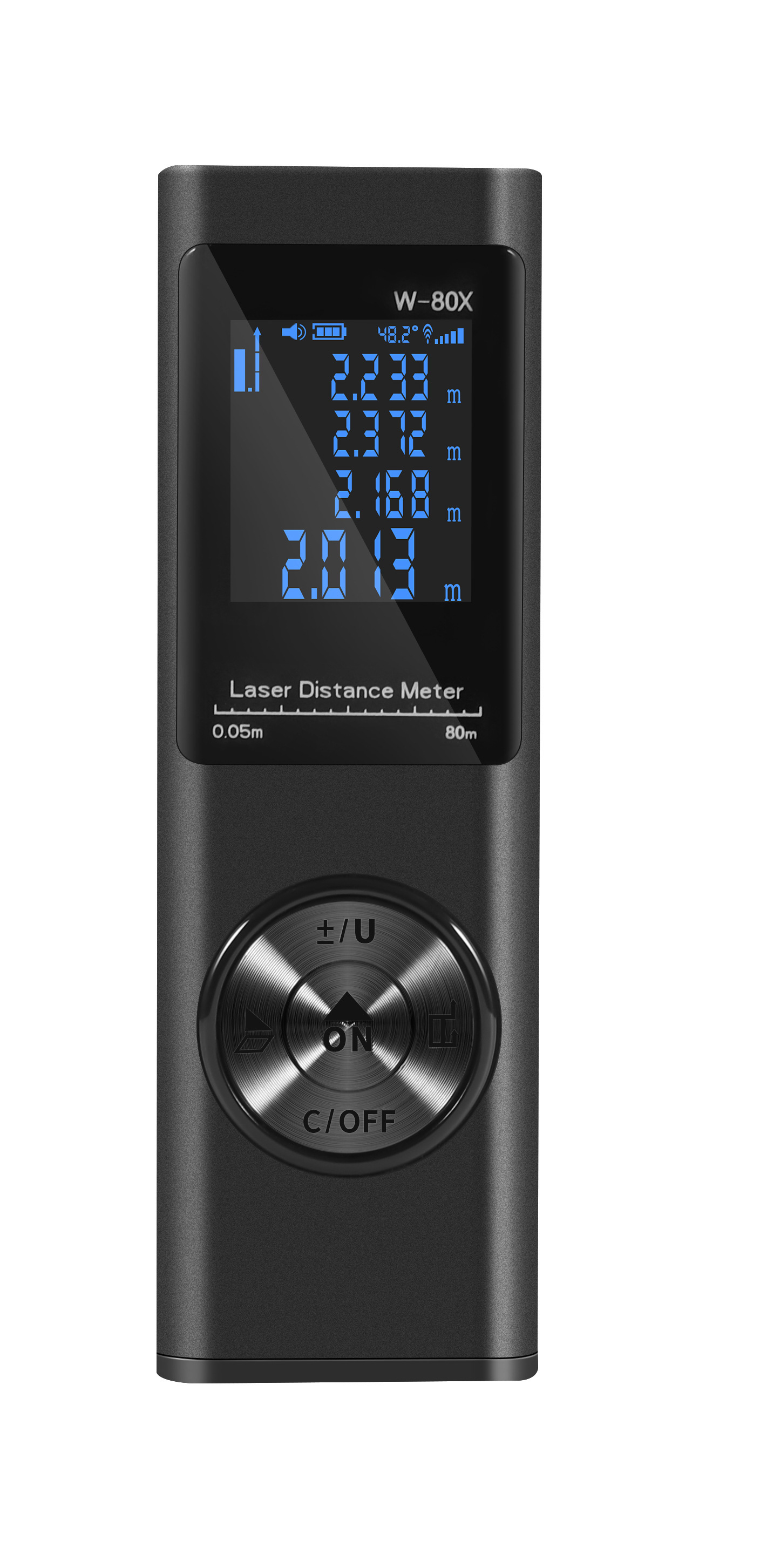 新款手持红外线激光测距仪铝合金精度高电子尺W40X/W60X/