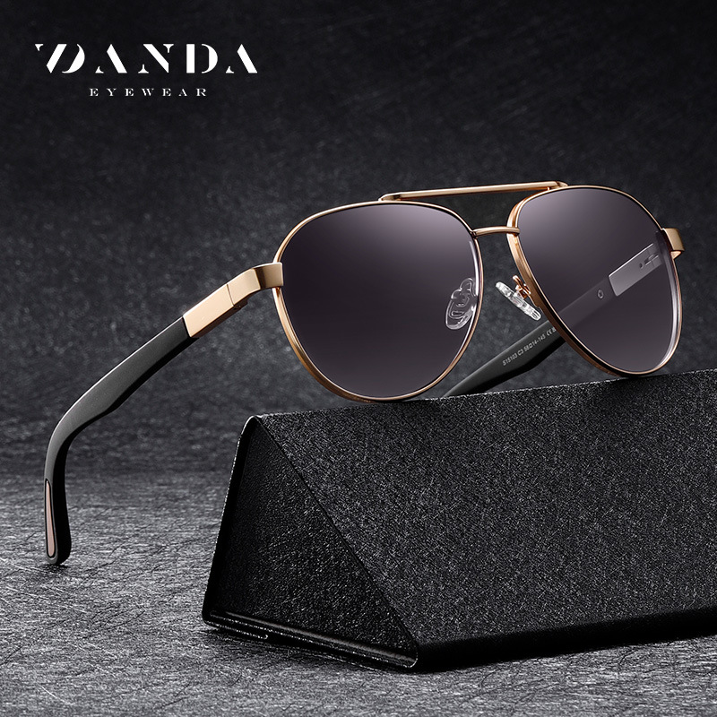 Nuevas gafas de sol polarizadas S15103 Gafas de sol de doble viga para hombres de venta caliente transfronteriza Gafas de sol de protección solar para conducción al aire libre