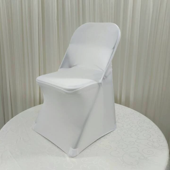 Foreign trade thickened elastic folding chair cover, hotel wedding one-piece chair cover, outdoor wedding elastic chair cover