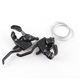 Mountain bike aluminum alloy integrated brake handle 51 finger dial 51-7A transmission 21-speed speed control brake handle bicycle accessories
