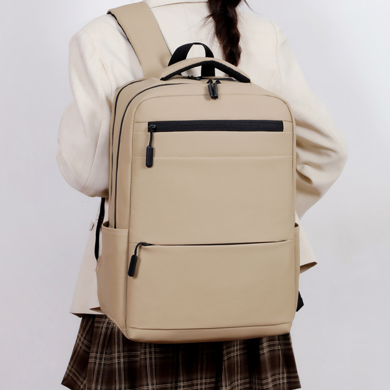 Mochila de negocios USB multifuncional, bolsa de computadora de viaje, mochila simple y práctica, mochila universitaria