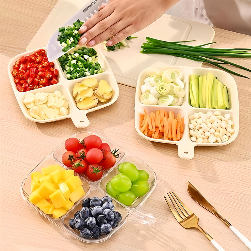 Preparation Plate, Hot Pot Flavor Plate, Soy Sauce Dipping Sauce, Side Dish Storage Artifact, Household Kitchen Tableware, Side Dish Plate, Divided Small Dish