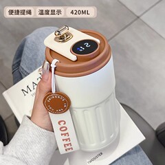 スマート顕温ギフト保温カップ女性高颜値カップ316ステンレス大容量オフィスカップ卸売り