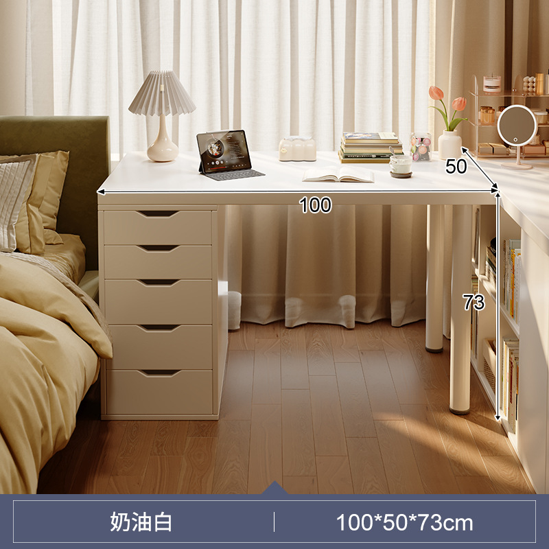 Escritorio de dormitorio de viento de crema, escritorio de vestuario, escritorio de escritorio doméstico, escritorio de computadora, escritorio de escritorio