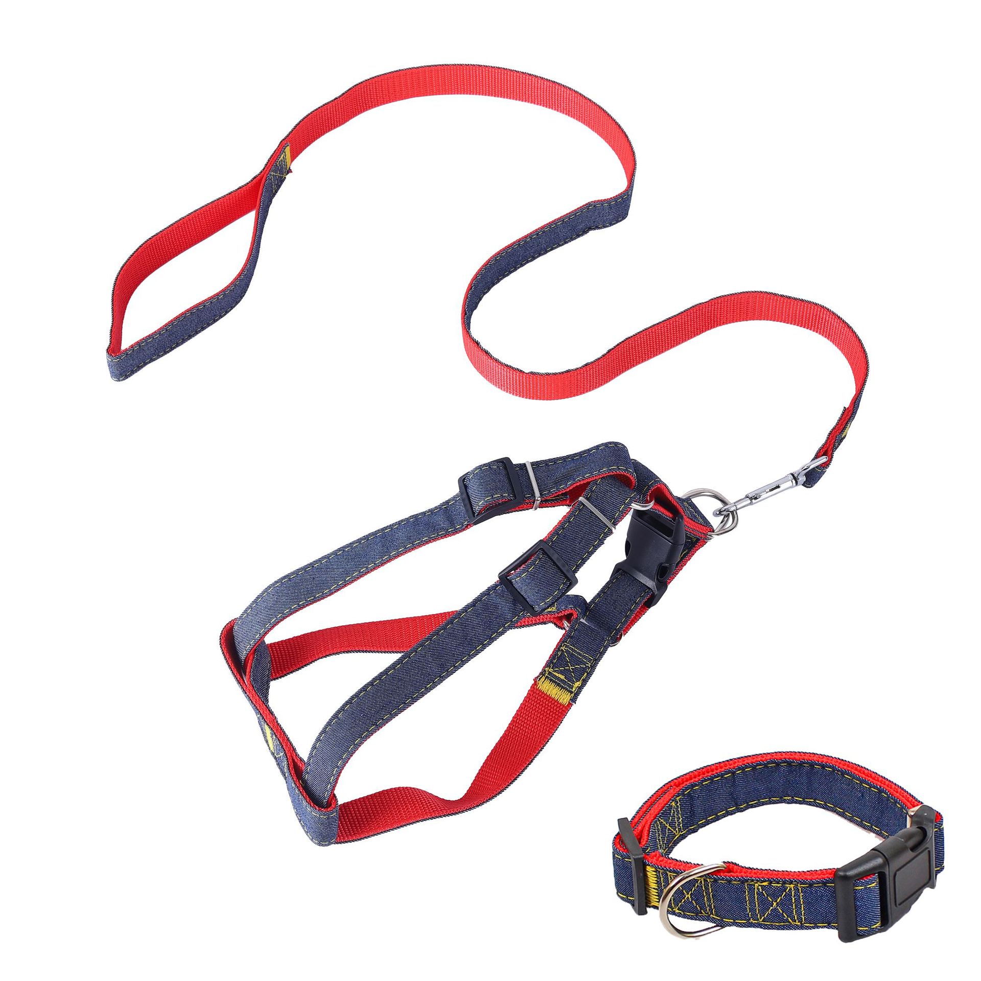 레드 3 피스 세트 [트랙션 + 가슴 + 칼라]]