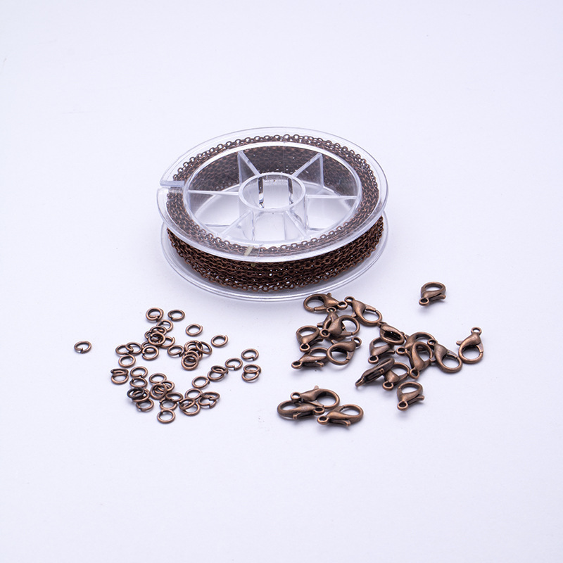クロスボーダーカラーステンレス鋼チェーン金属細いチェーンクロスチェーン O 字型チェーンネックレスブレスレット素材 DIY ジュエリーアクセサリー|undefined