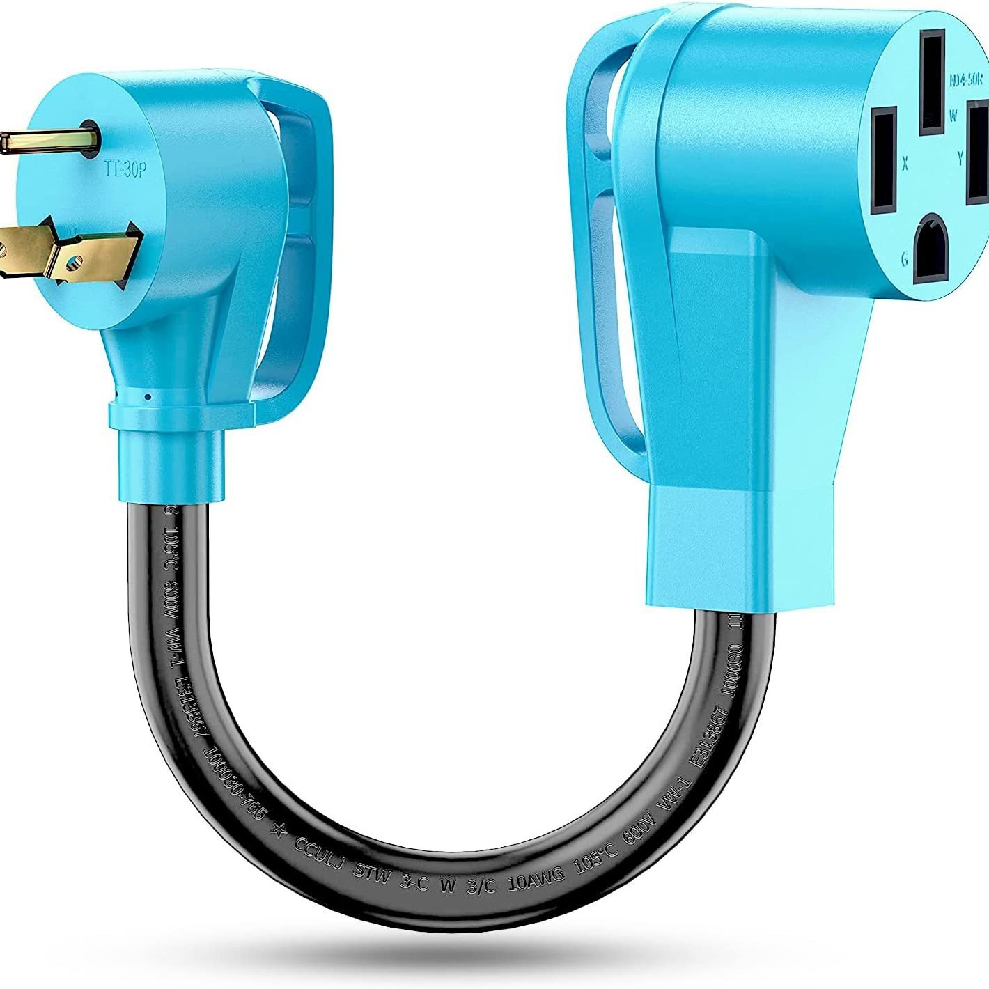 亚马逊同款RV电源线插头，NEMA TT-30P to 14-50R电源线插头